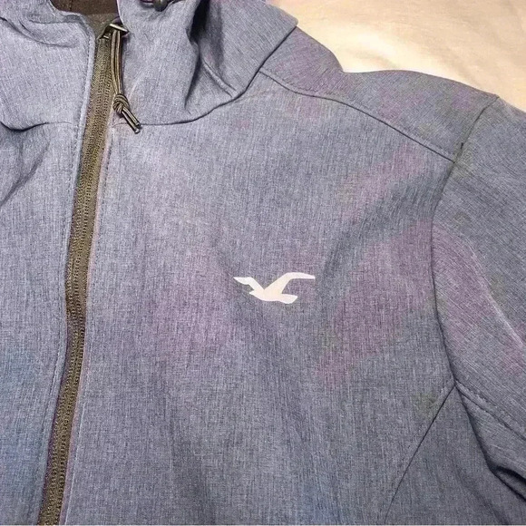 Hollister California Hooded All-Weather Blue Jacket Coat Men’s Size Small Casual - Picture 2 of 8